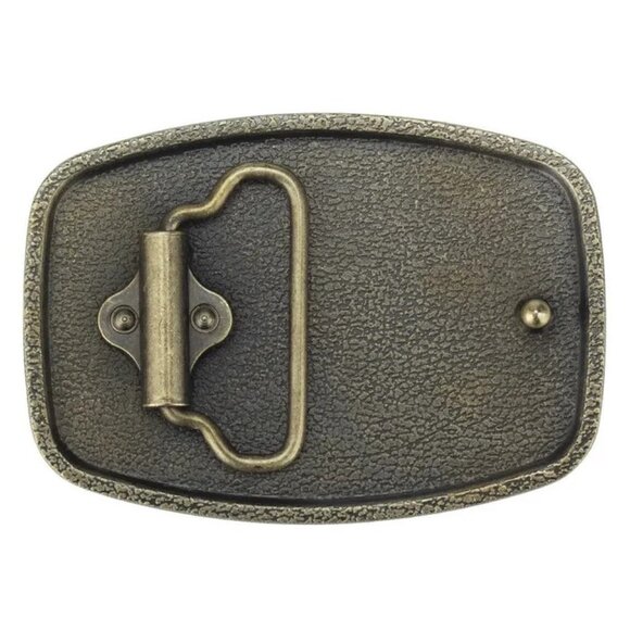 America Second Amendment Belt‎ Buckle 2A, 2nd, Freedom, Guns Antique Gold Tone - Picture 4 of 5